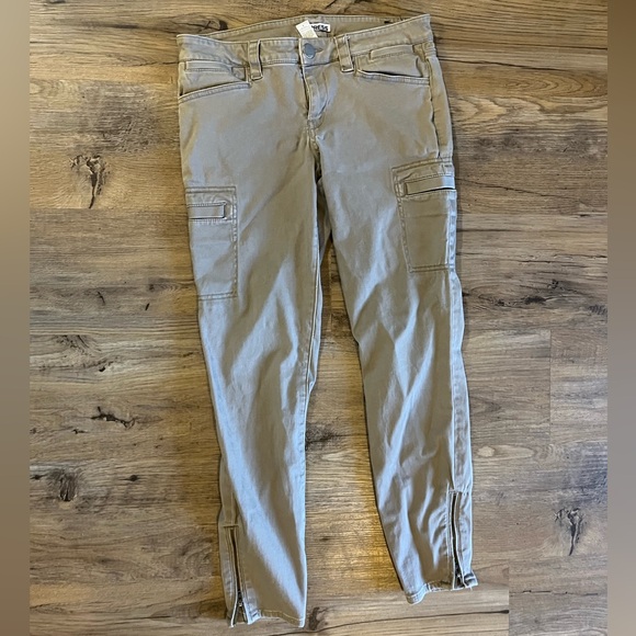 Express Skinny Cargo Pants with Side Ankle Zipper - Picture 1 of 4